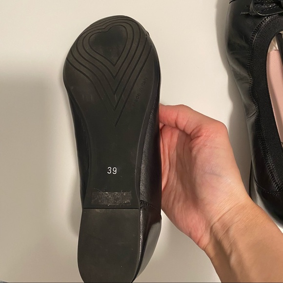 🇮🇹 Italian leather ballet flat with small wedge - Picture 4 of 7